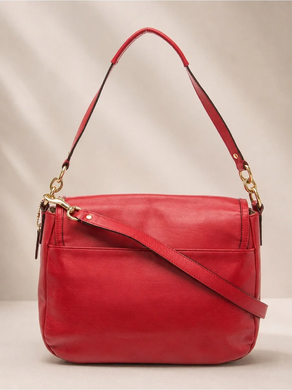 NWT Coach Taylor Red Leather Flap Shoulder Crossbody Convertible Bag